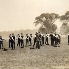 Members of Lord Kitchener's new British Army in training in Regent's Park during the summer of 1914. | City of Westminster Archive Centre