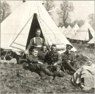 William Eve on training camp, 1914 | National Army Museum